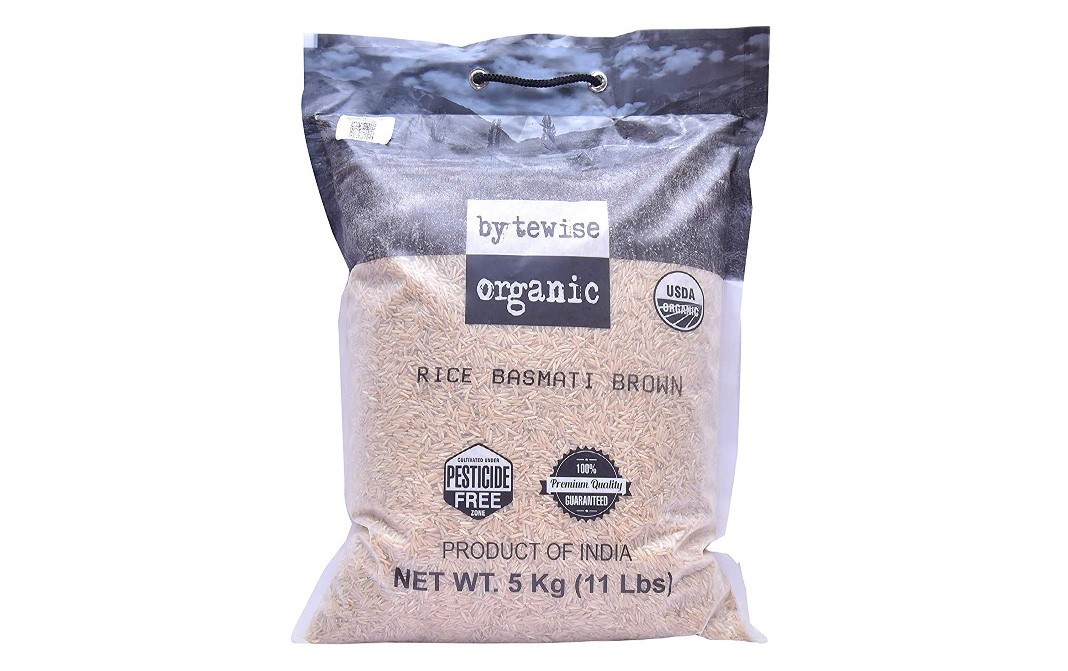 Bytewise Organic Rice Basmati Brown    Pack  5 kilogram